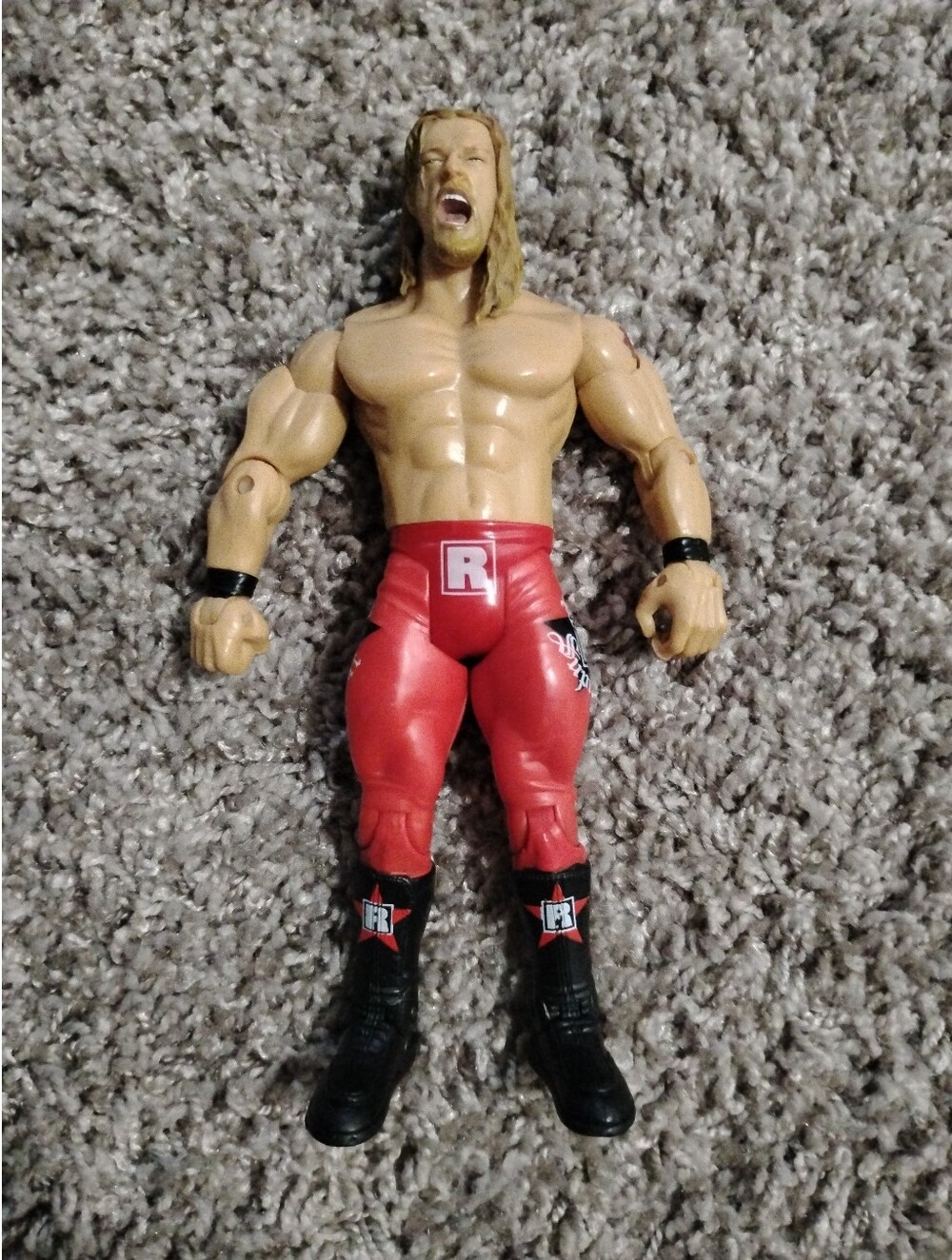 WWE Edge Action Figure - Rated R Superstar Red Tights (Jakks Pacific) 7"